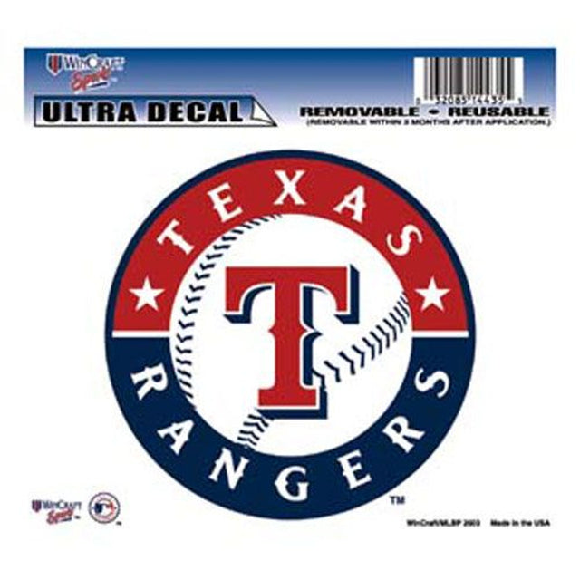 Calcomanía de los Texas Rangers de 5 x 6 pulgadas en color ultra