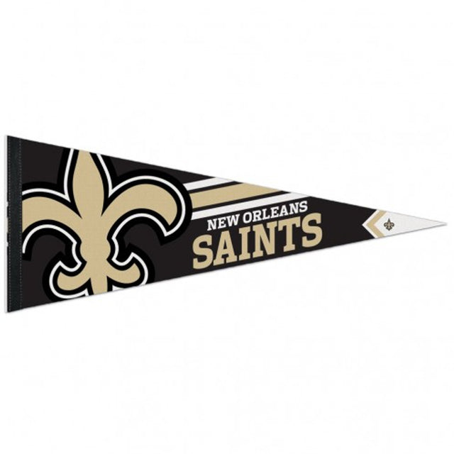 Banderín de los New Orleans Saints de 12 x 30, estilo premium