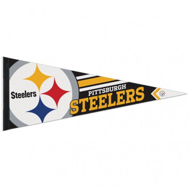 Banderín de los Pittsburgh Steelers de 12 x 30, estilo premium