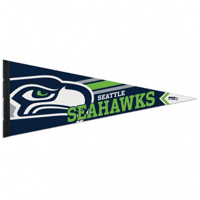 Banderín de los Seattle Seahawks de 12 x 30, estilo premium