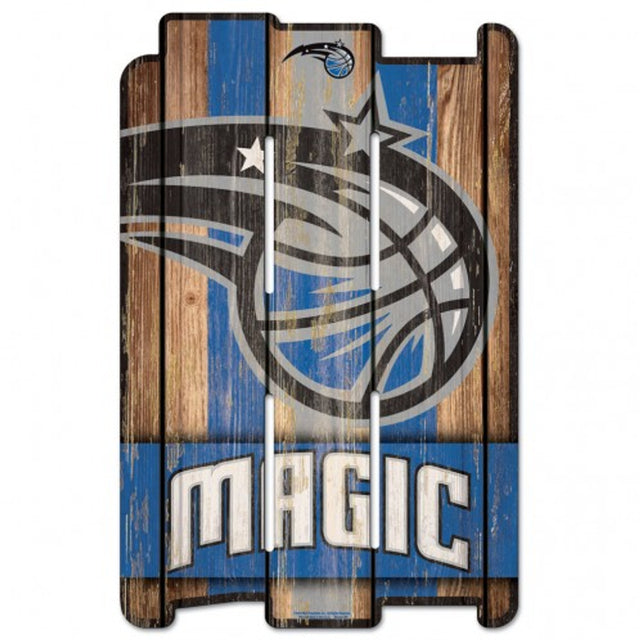 Orlando Magic Sign 11x17 Wood Fence Style