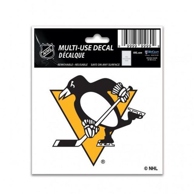 Calcomanía de los Pittsburgh Penguins de 3 x 4, multiusos y color