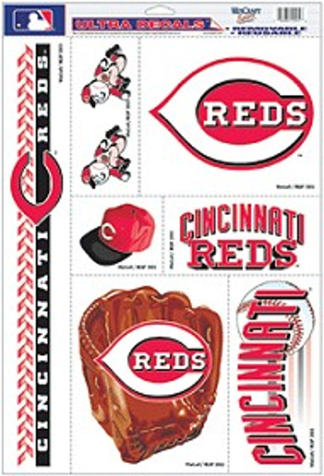 Calcomanía de los Cincinnati Reds de 11 x 17 para usos múltiples