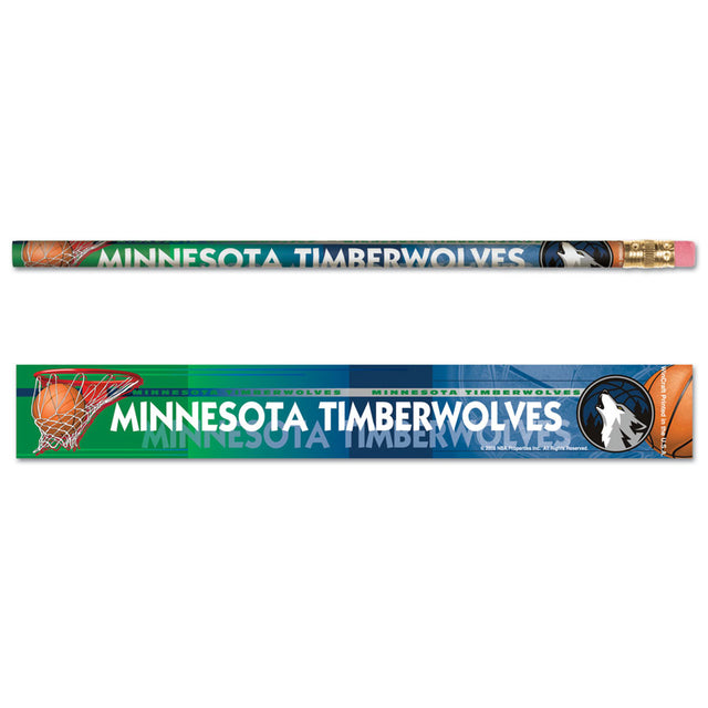 Minnesota Timberwolves Pencil 6 Pack CO