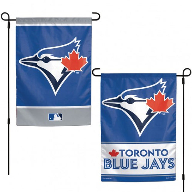 Bandera de los Toronto Blue Jays de 12 x 18 pulgadas, estilo jardín, de 2 lados