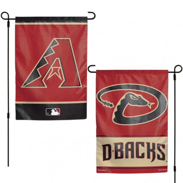 Bandera de los Arizona Diamondbacks de 12 x 18 pulgadas, estilo jardín, de 2 lados