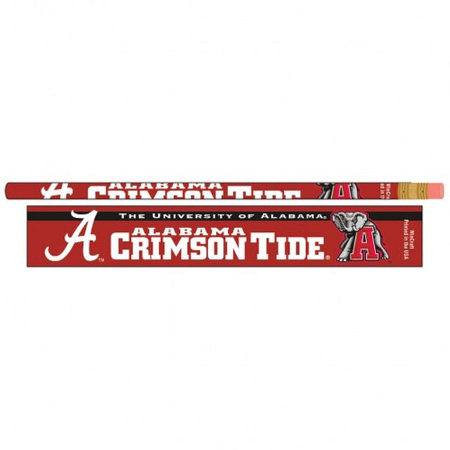 Paquete de 6 lápices Alabama Crimson Tide