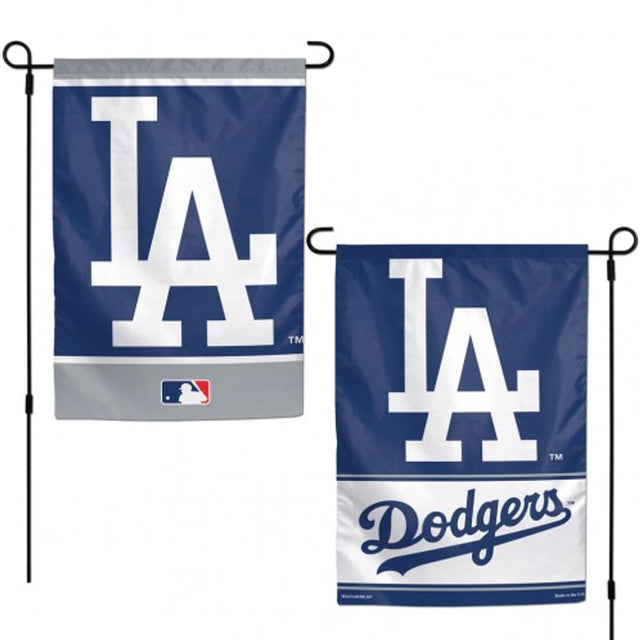 Bandera de los Dodgers de Los Ángeles de 12 x 18 pulgadas, estilo jardín, de 2 lados