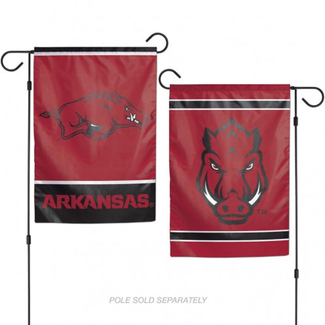 Bandera de Arkansas Razorbacks de 12 x 18 pulgadas, estilo jardín, de 2 lados