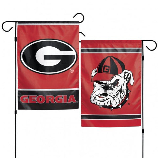 Bandera de los Georgia Bulldogs de 12 x 18 pulgadas, estilo jardín, de 2 lados