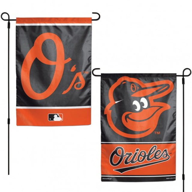 Bandera de los Baltimore Orioles de 12 x 18 pulgadas, estilo jardín, de 2 lados