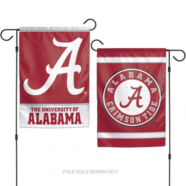 Bandera de Alabama Crimson Tide de 12 x 18 pulgadas, estilo jardín, de 2 lados