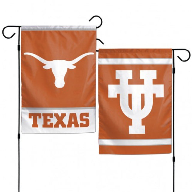 Bandera de Texas Longhorns de 12 x 18 pulgadas, estilo jardín, de 2 lados