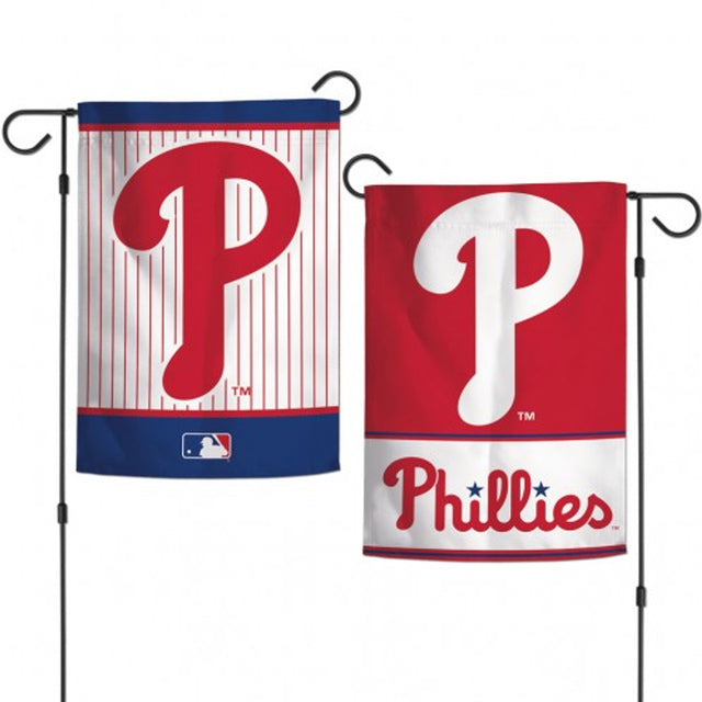 Bandera de los Philadelphia Phillies de 12 x 18 pulgadas, estilo jardín, de 2 lados