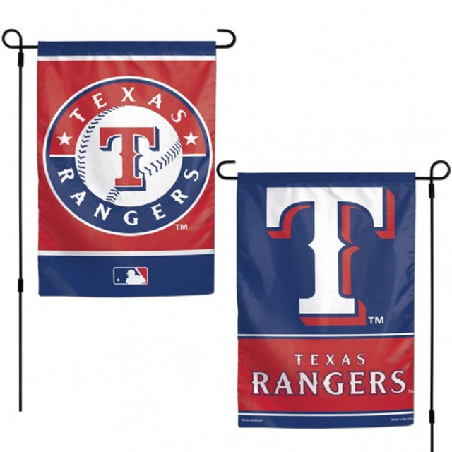 Bandera de los Texas Rangers de 12 x 18 pulgadas, estilo jardín, de 2 lados