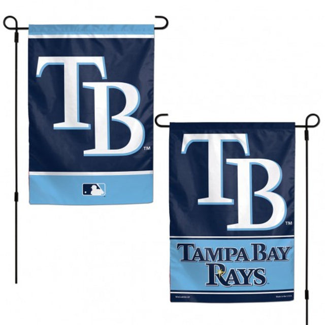 Bandera de los Tampa Bay Rays de 12 x 18 pulgadas, estilo jardín, de 2 lados