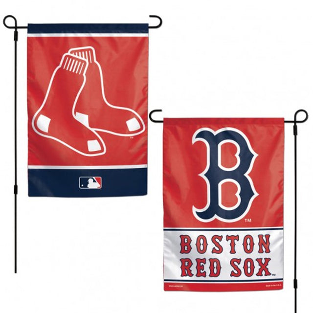 Bandera de los Boston Red Sox de 12 x 18 pulgadas, estilo jardín, de 2 lados