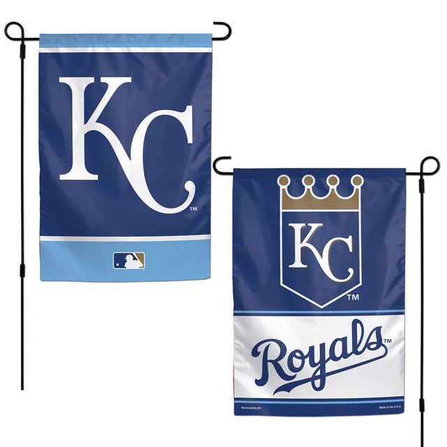 Bandera de los Kansas City Royals de 12 x 18 pulgadas, estilo jardín, de 2 lados