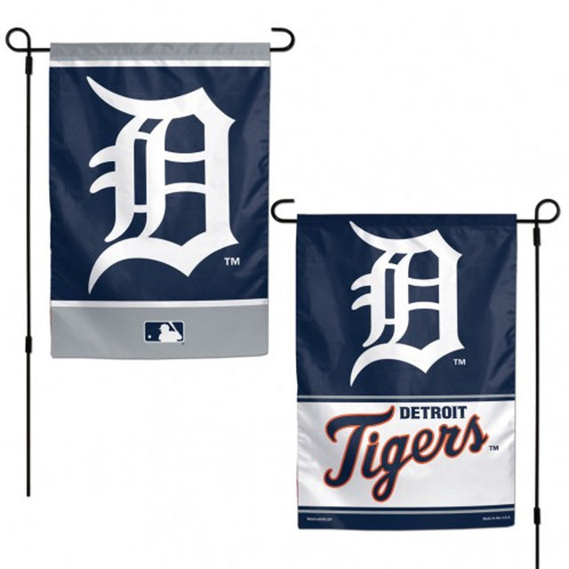 Bandera de los Tigres de Detroit de 12 x 18 pulgadas, estilo jardín, de 2 lados