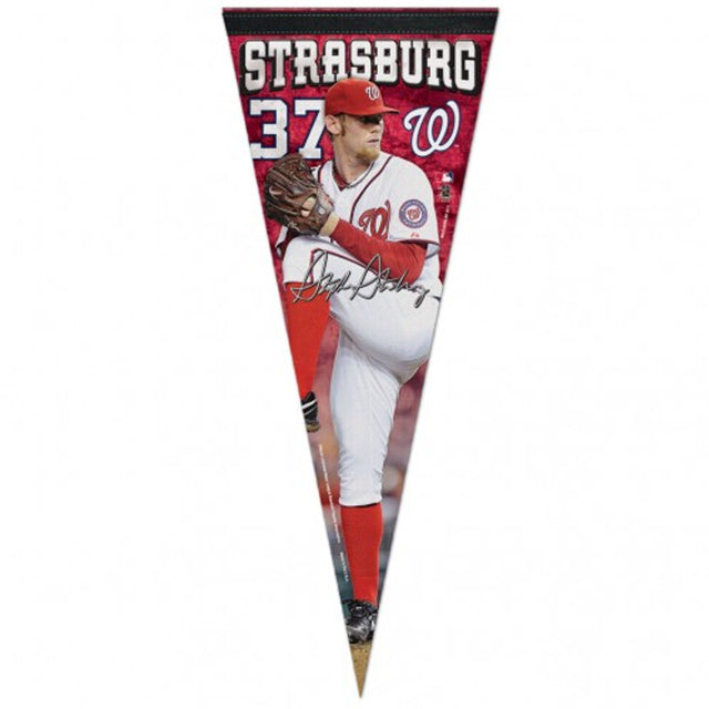 Washington Nationals Pennant 12x30 Premium Style Stephen Strasburg