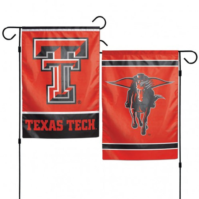 Bandera de los Texas Tech Red Raiders de 12 x 18 pulgadas, estilo jardín, de 2 lados