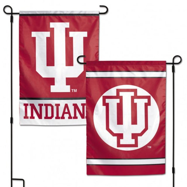 Bandera de los Indiana Hoosiers de 12 x 18 pulgadas, estilo jardín, de 2 lados