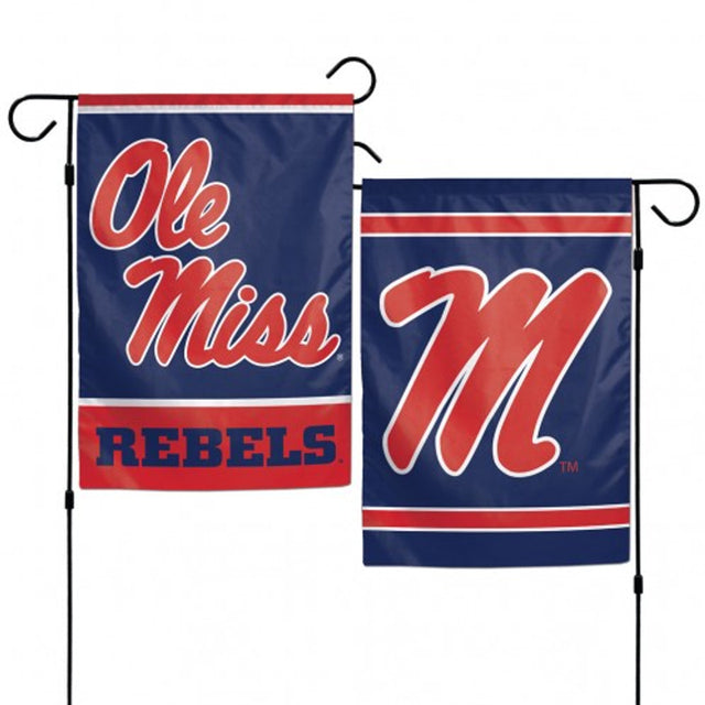 Bandera de los Rebeldes de Mississippi de 12 x 18 pulgadas, estilo jardín, de 2 lados