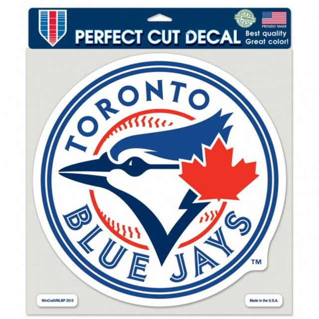 Toronto Blue Jays Decal 8x8 Perfect Cut Color