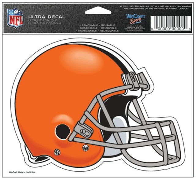 Calcomanía de los Cleveland Browns de 5 x 6 pulgadas en color ultra