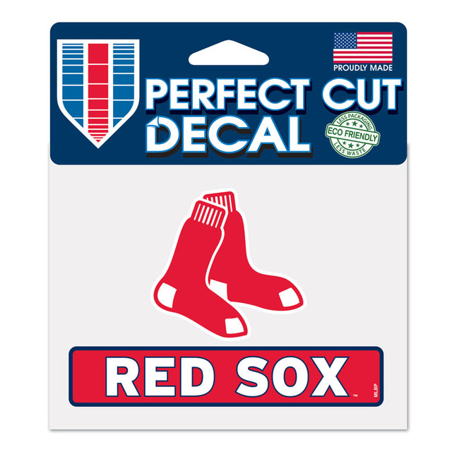 Calcomanía de los Boston Red Sox de 4,5 x 5,75 pulgadas, corte perfecto en color