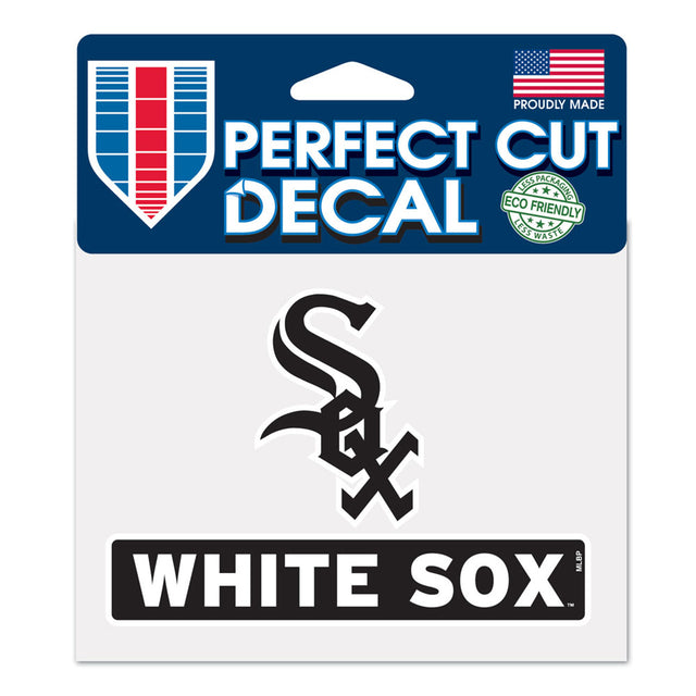 Calcomanía de los Chicago White Sox de 4,5 x 5,75 pulgadas, corte perfecto en color