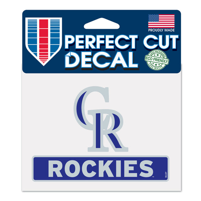 Colorado Rockies Decal 4.5x5.75 Perfect Cut Color