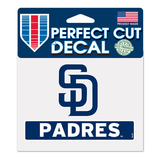 San Diego Padres Decal 4.5x5.75 Perfect Cut Color