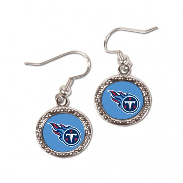 Pendientes de los Tennessee Titans de estilo redondo