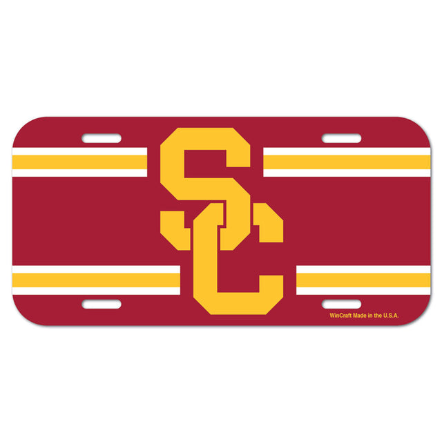 USC Trojans License Plate Plastic