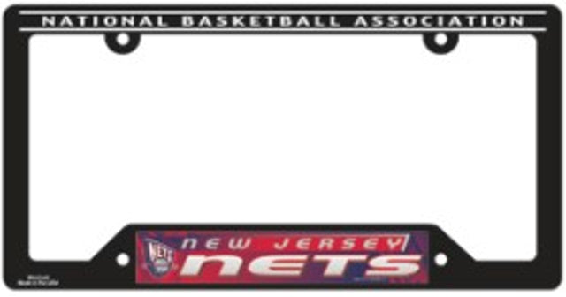 Marco de matrícula de plástico de los New Jersey Nets