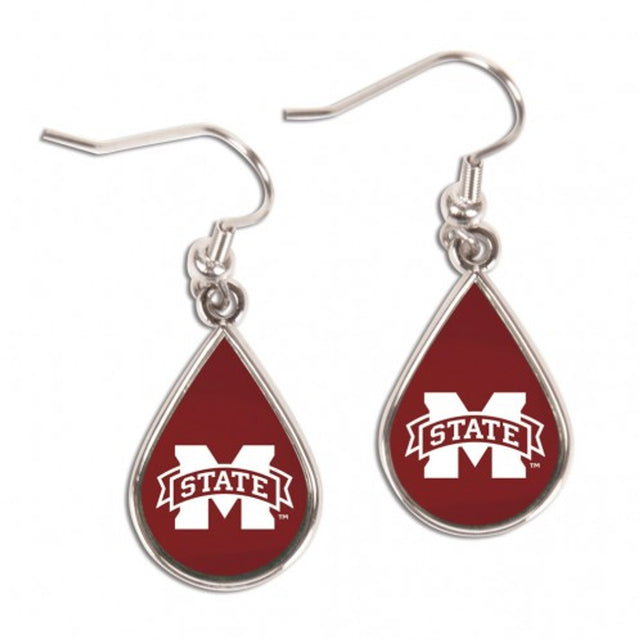 Mississippi State Bulldogs Earrings Tear Drop Style