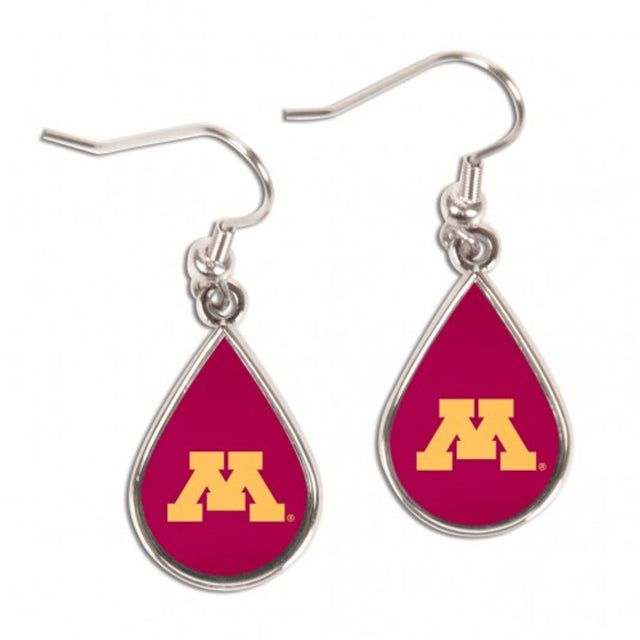 Pendientes Minnesota Golden Gophers estilo lágrima