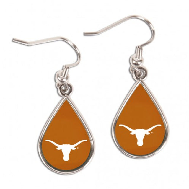 Pendientes de los Texas Longhorns con forma de lágrima