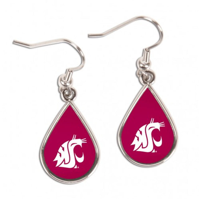 Pendientes de los Washington State Cougars con forma de lágrima