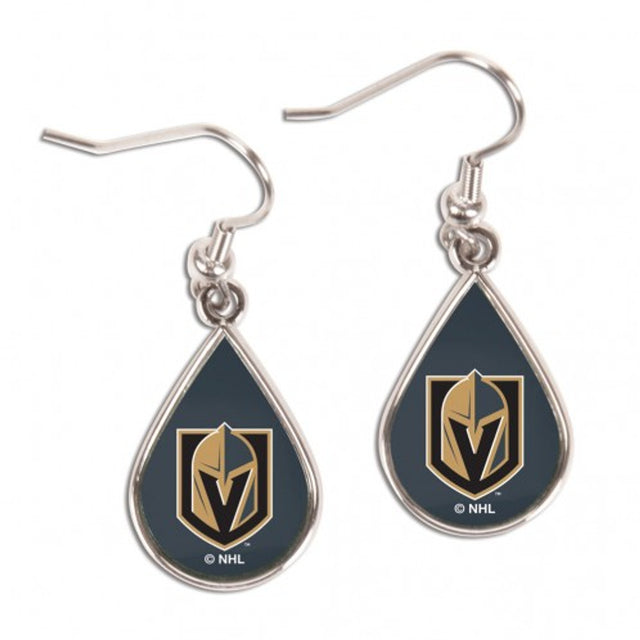 Pendientes Vegas Golden Knights estilo lágrima