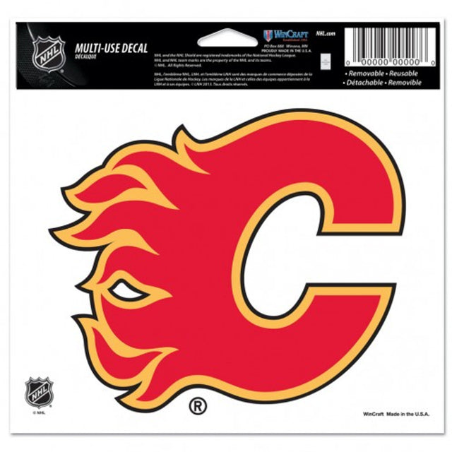 Calcomanía de Calgary Flames de 5 x 6 colores multiuso