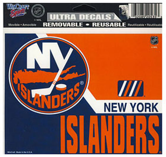 Calcomanía de los New York Islanders, 5 x 6, Ultra Color