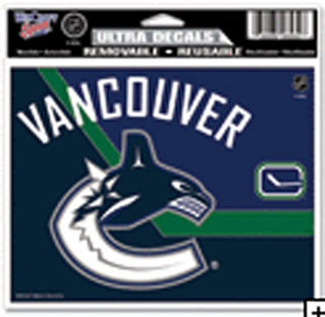 Calcomanía de los Vancouver Canucks de 5 x 6 pulgadas en color ultra