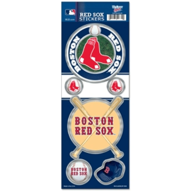 Calcomanía de los Boston Red Sox de 4 x 11, troquelada, estilo prismático