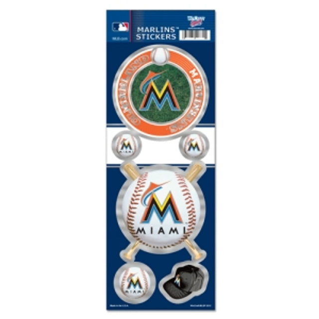 Pegatinas Prismatic de los Miami Marlins