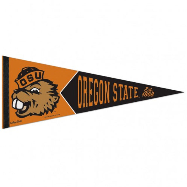 Banderín de los Oregon State Beavers de 12 x 30, estilo premium