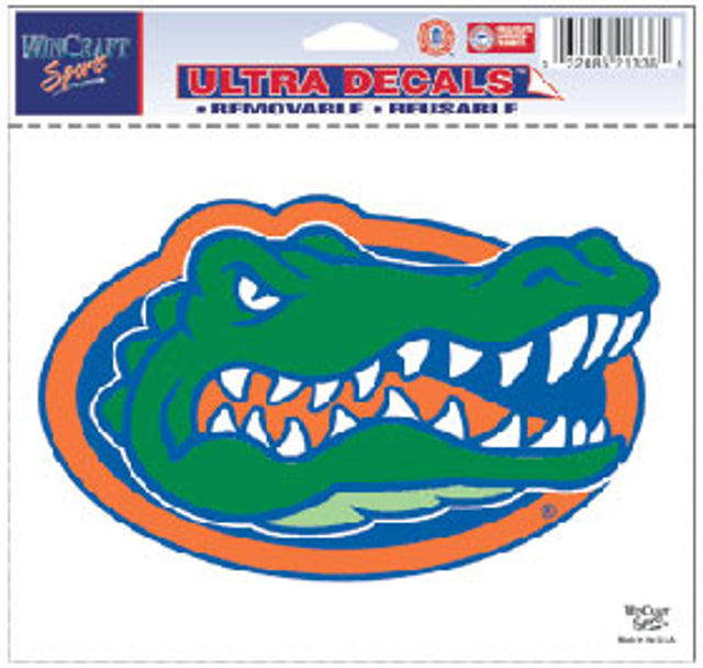 Calcomanía de los Florida Gators de 5 x 6 pulgadas en color ultra