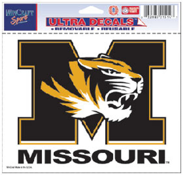 Calcomanía de los Missouri Tigers de 5 x 6 pulgadas, color multiuso