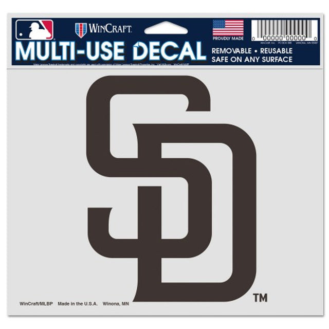 San Diego Padres Decal 5x6 Ultra Color